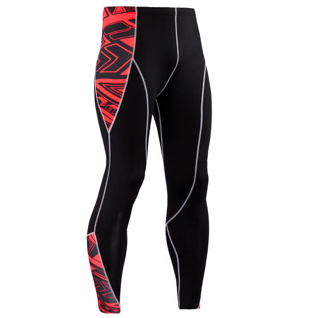 Plus Size 2pcs/set Men's Tracksuit Sport Suit Gym Fitness Compression Clothing
