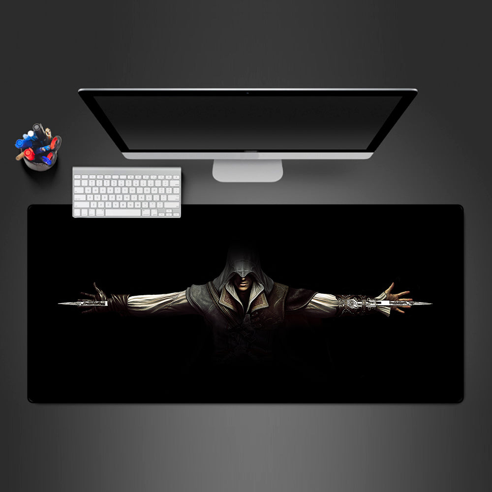 Assassin Blades Design Gaming Mouse Pad - M-XXL Size, Non-Slip Rubber Base