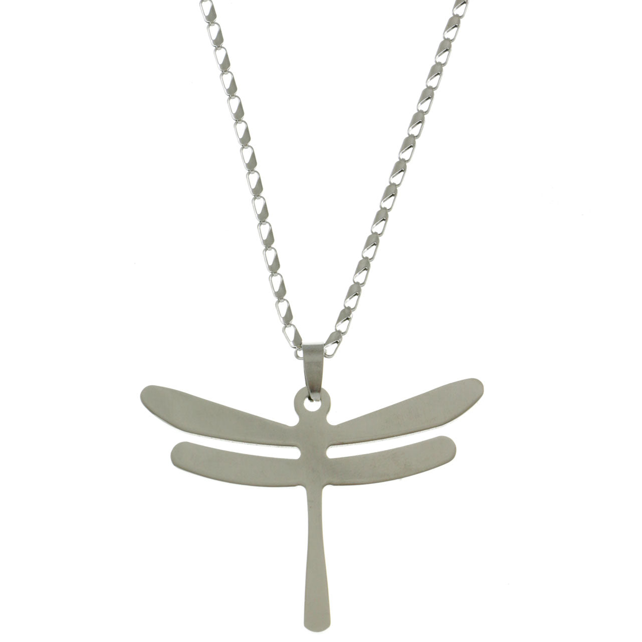 Mi Amore Dragonfly Adjustable Pendant-Necklace Silver-Tone