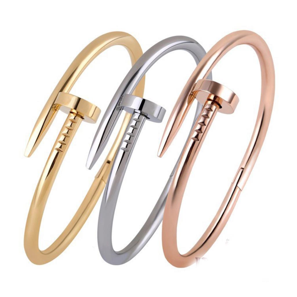 Fashion Women Bracelets & Bangles Summer Style Screw Open Rhinestone Bracelets