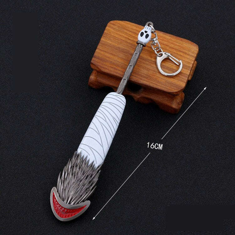 Hokage/Ninja Akatsuki Hoshigaki Kisame Ninja Cosplay Keychain Samehada Pendant Metal Keyring Prop