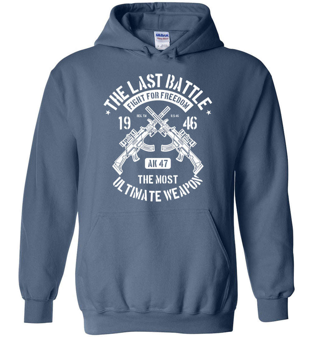 The Last Battle AK-47 Mens Hoodie - Unique Gift for Gun Enthusiasts