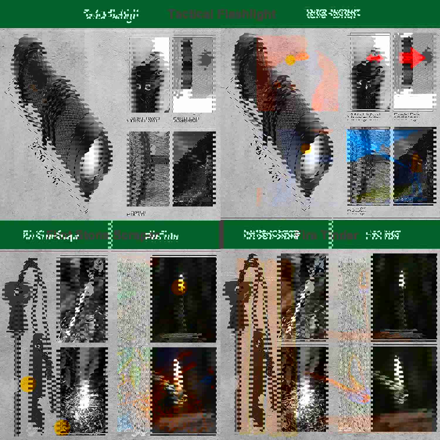 27 in 1 Survival Kits for Camping, Hiking, Hunting & Outdoor Adventures