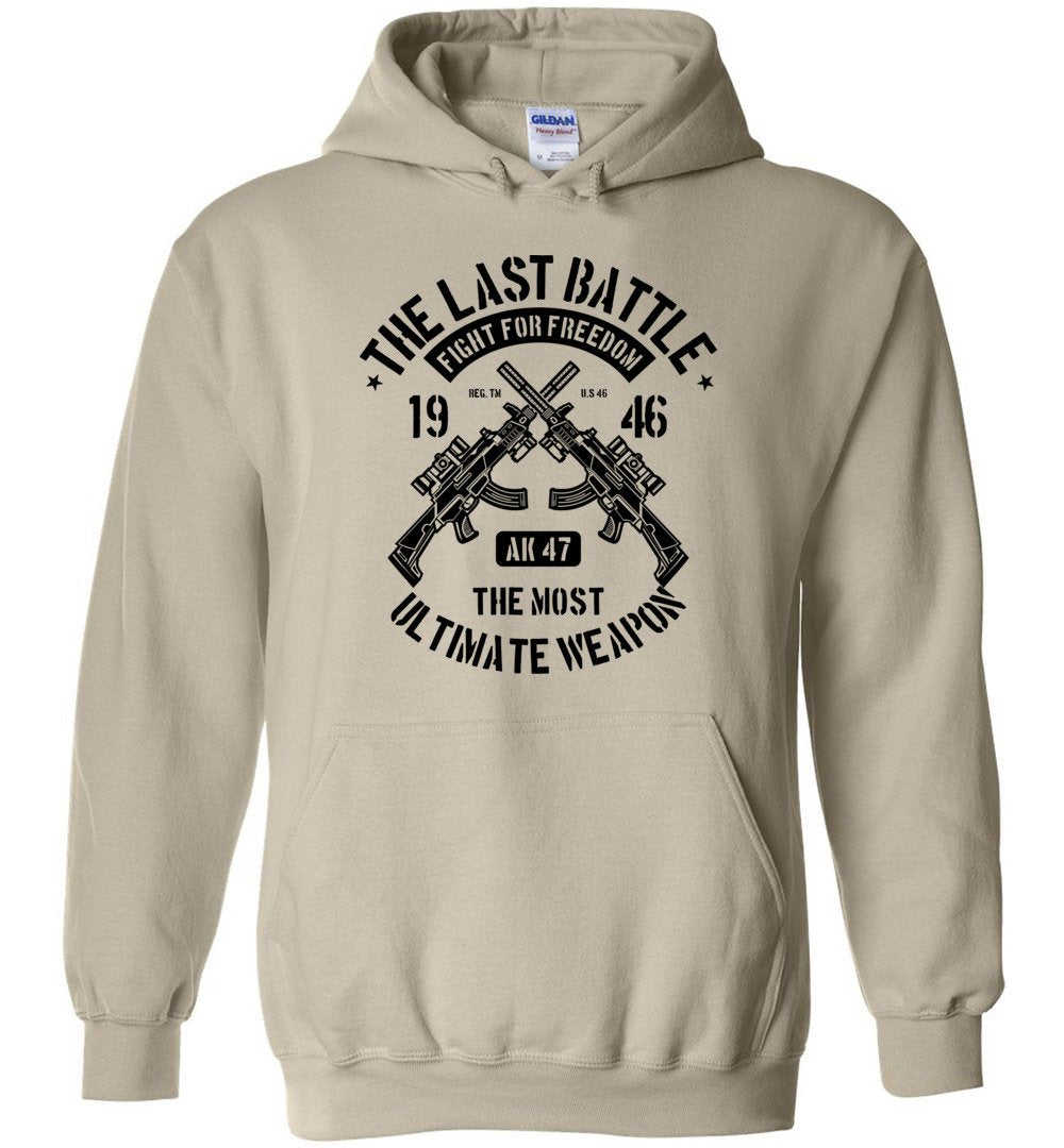 The Last Battle AK-47 Mens Hoodie - Unique Gift for Gun Enthusiasts