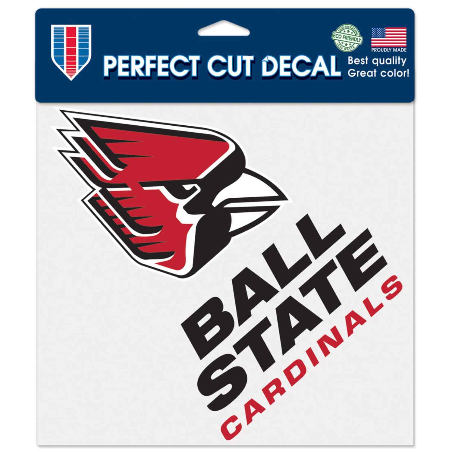 BSU Cardinals 8x8 Perfect Cut Decal - Officially Licensed Collegiate Decal