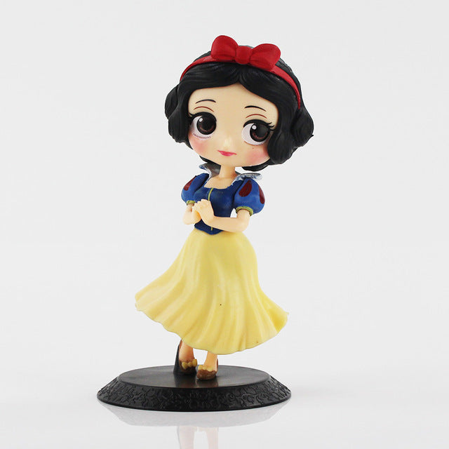3Styles Q Posket Disney Princess Figures - Snow White & Ariel PVC Collectible Model Toys