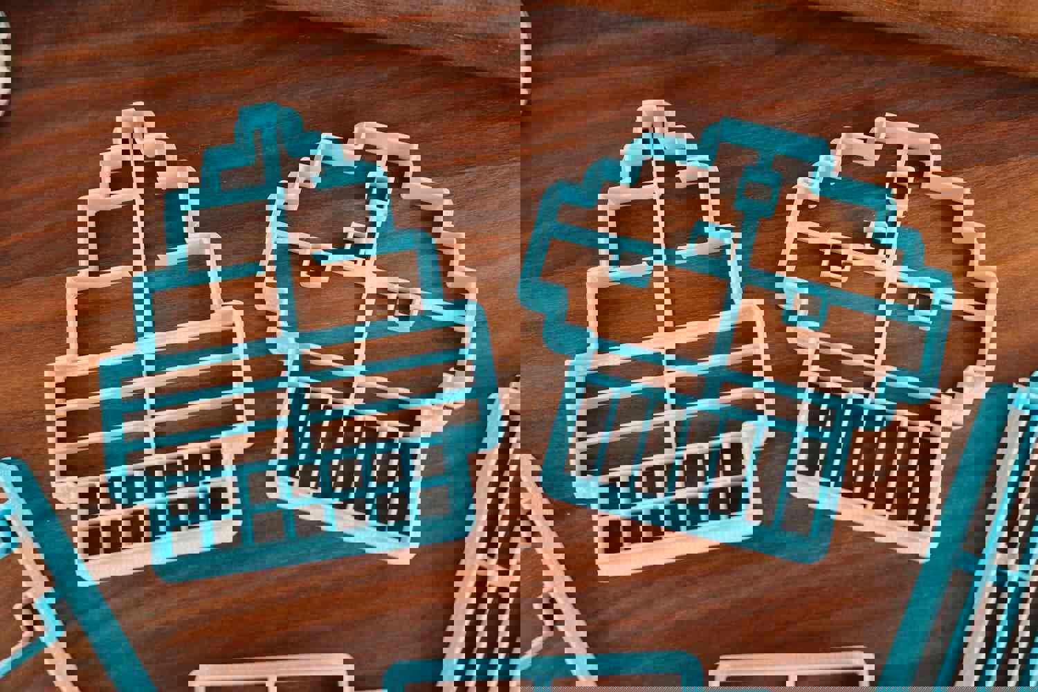 Pixel Foods Set 2 Cookie Cutters - Pixel Cupcake, Pixel Donut, Pixel Muffin, Pixel Popsicle, Pixel Soda