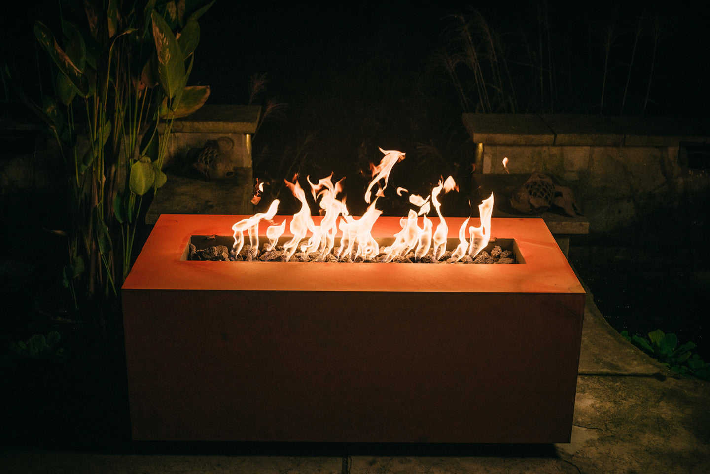 Fire Pit Art Linear 48 - 190K BTU Burner Gas Fire Pit