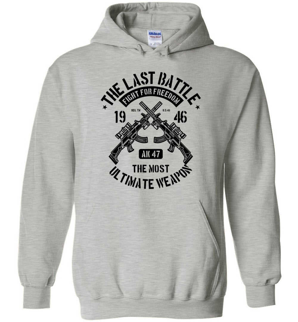 The Last Battle AK-47 Mens Hoodie - Unique Gift for Gun Enthusiasts