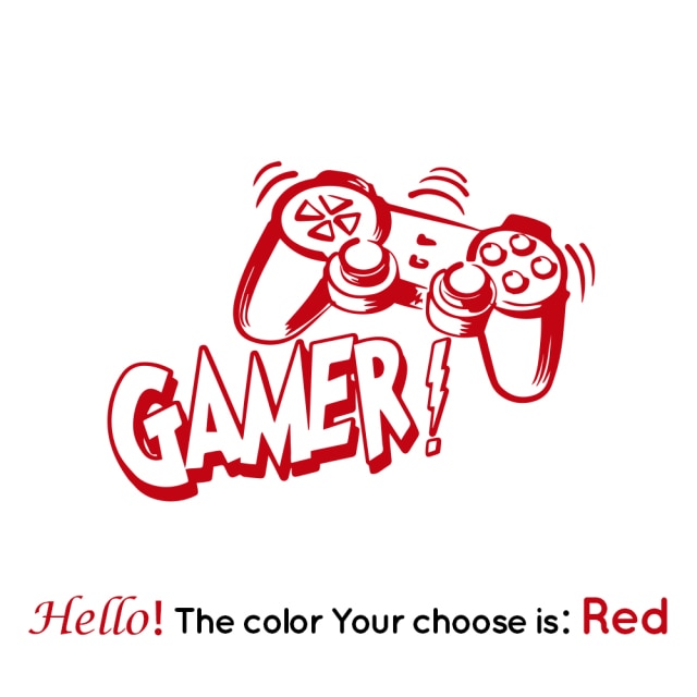 Creative Cartoon Gaming Wall Sticker for Kids Room and Game Room Decoration