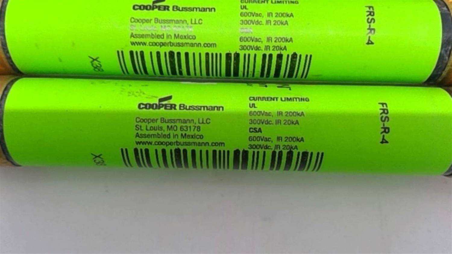 Bussmann FRS-R-4 Energy Efficient Dual-Element Time-Delay Fuse