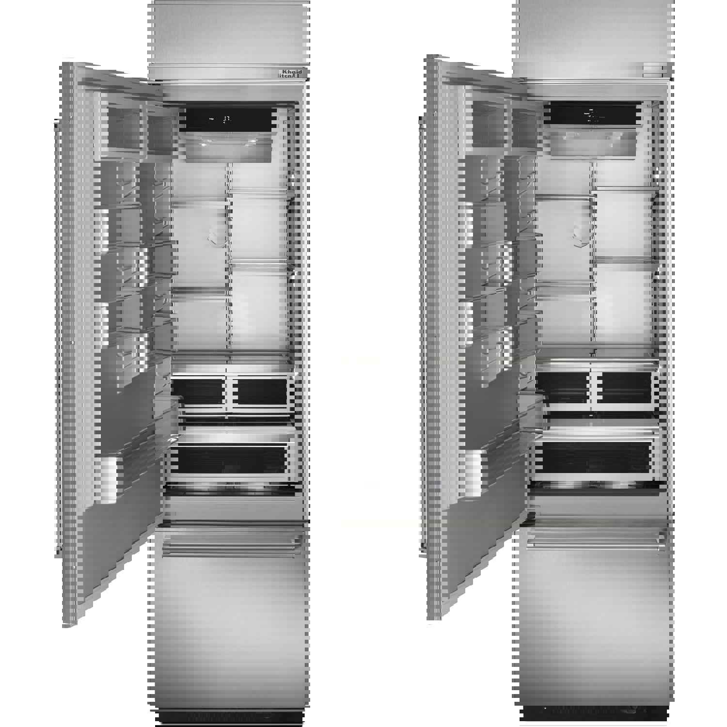 KitchenAid 36-inch Built-in Bottom Freezer Refrigerator with Internal Ice Maker KBBL306ESS