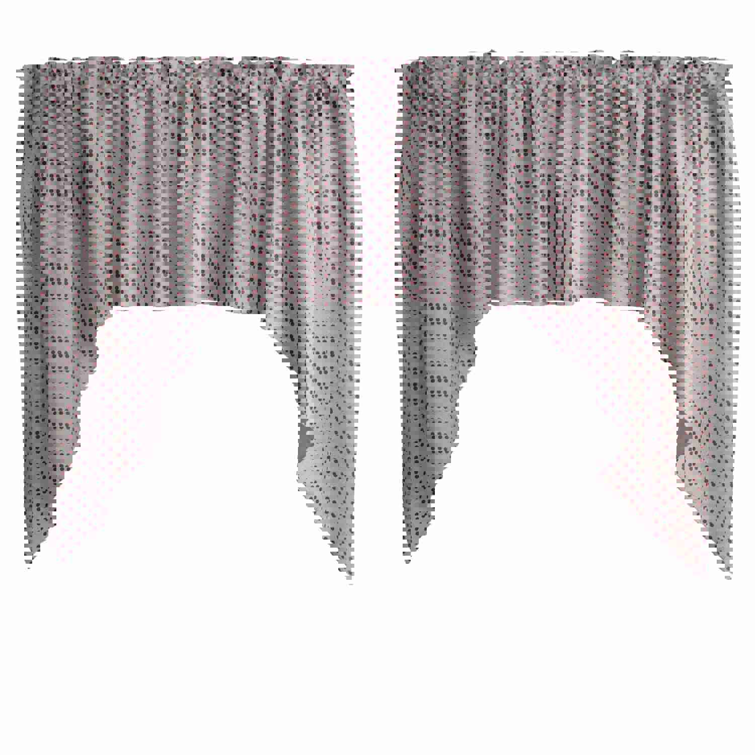 Swag Valance Cotton Mini Dots Print 58 Wide / 36 Tall