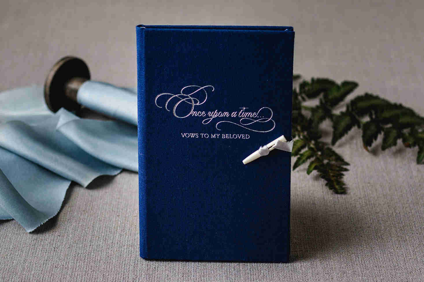 Once Upon a Time - Set of 2 Heirloom Vow Books for Weddings