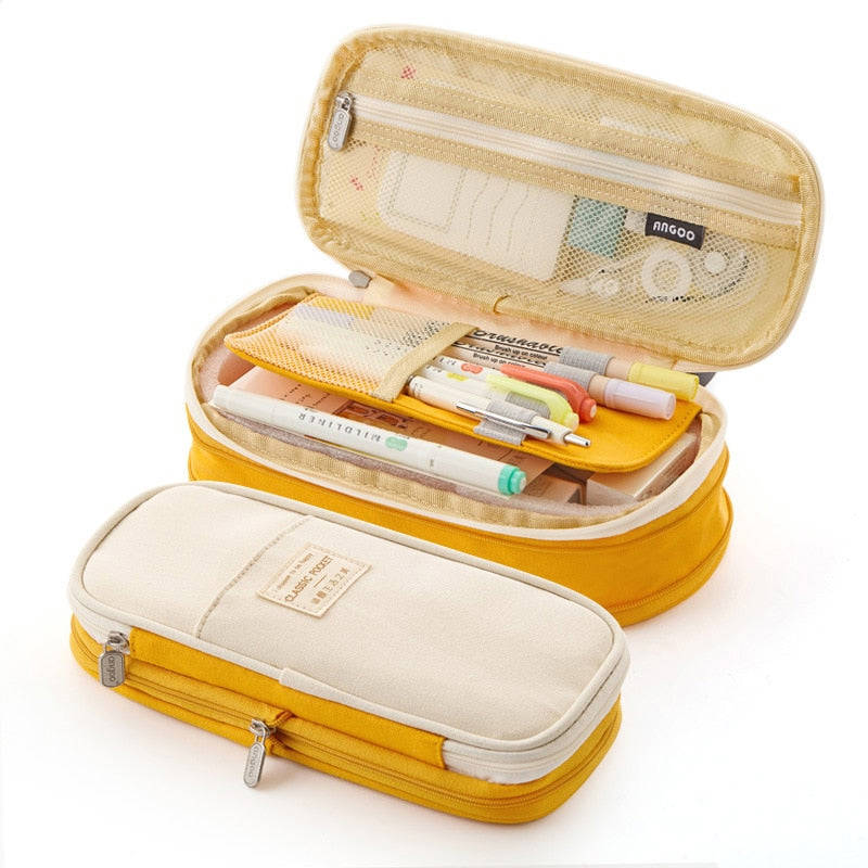 Lkblock Large Capacity Pencil Case for School, Office, and Kids