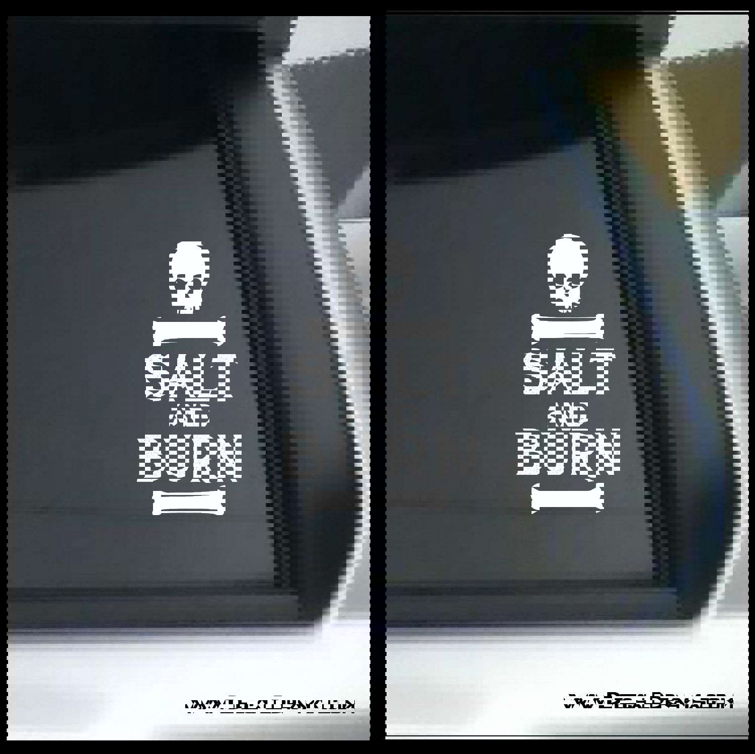 Supernatural-Inspired Salt and Burn Vinyl Decal for Car or Laptop