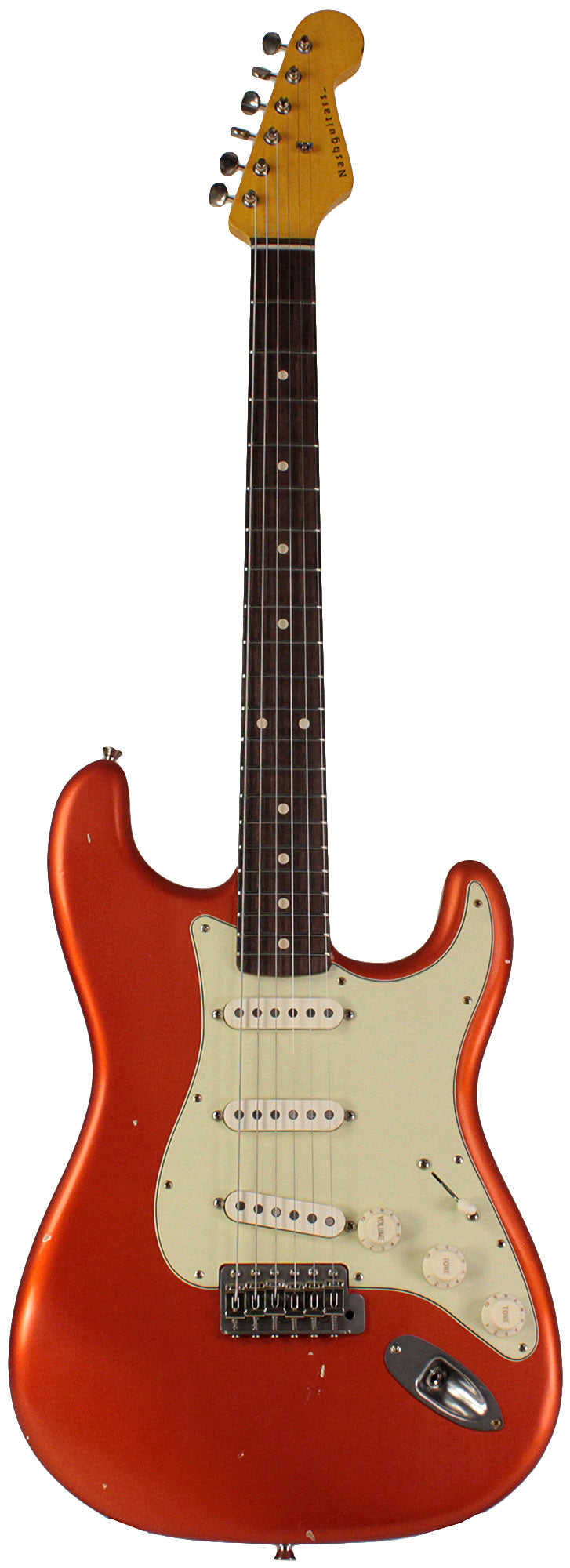 Nash S-63 Guitar in Candy Tangerine with Light Aging