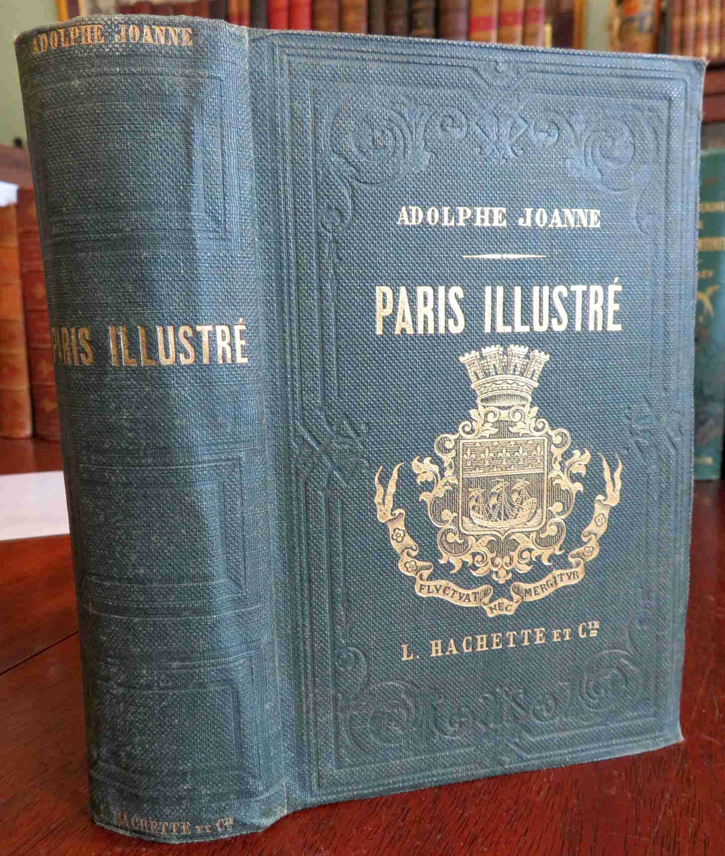Paris Illustrated Rare Guide Book 1863 Joanne with Large City Plan Map