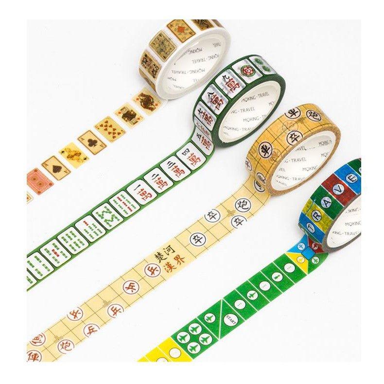 Strangerland Travel Four Treasures Series Blue Line Washi Tape
