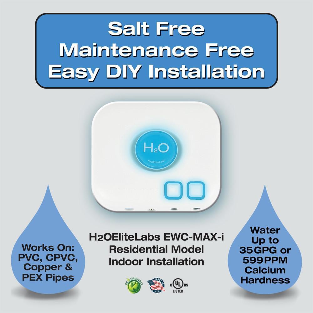 EWC-Max i 0-35 GPG Electronic Water Conditioner for Indoor Use