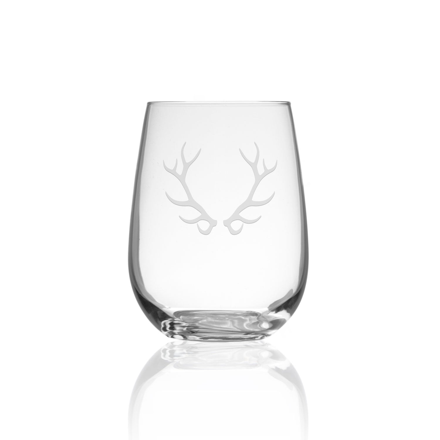 ANTLERS STEMLESS WINE GLASS - Elegant Barware by Belle Cose