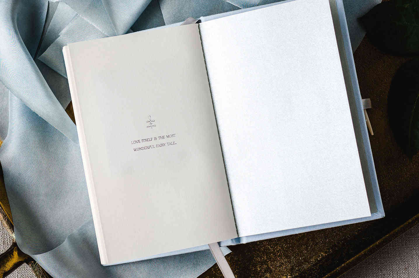 Once Upon a Time - Set of 2 Heirloom Vow Books for Weddings