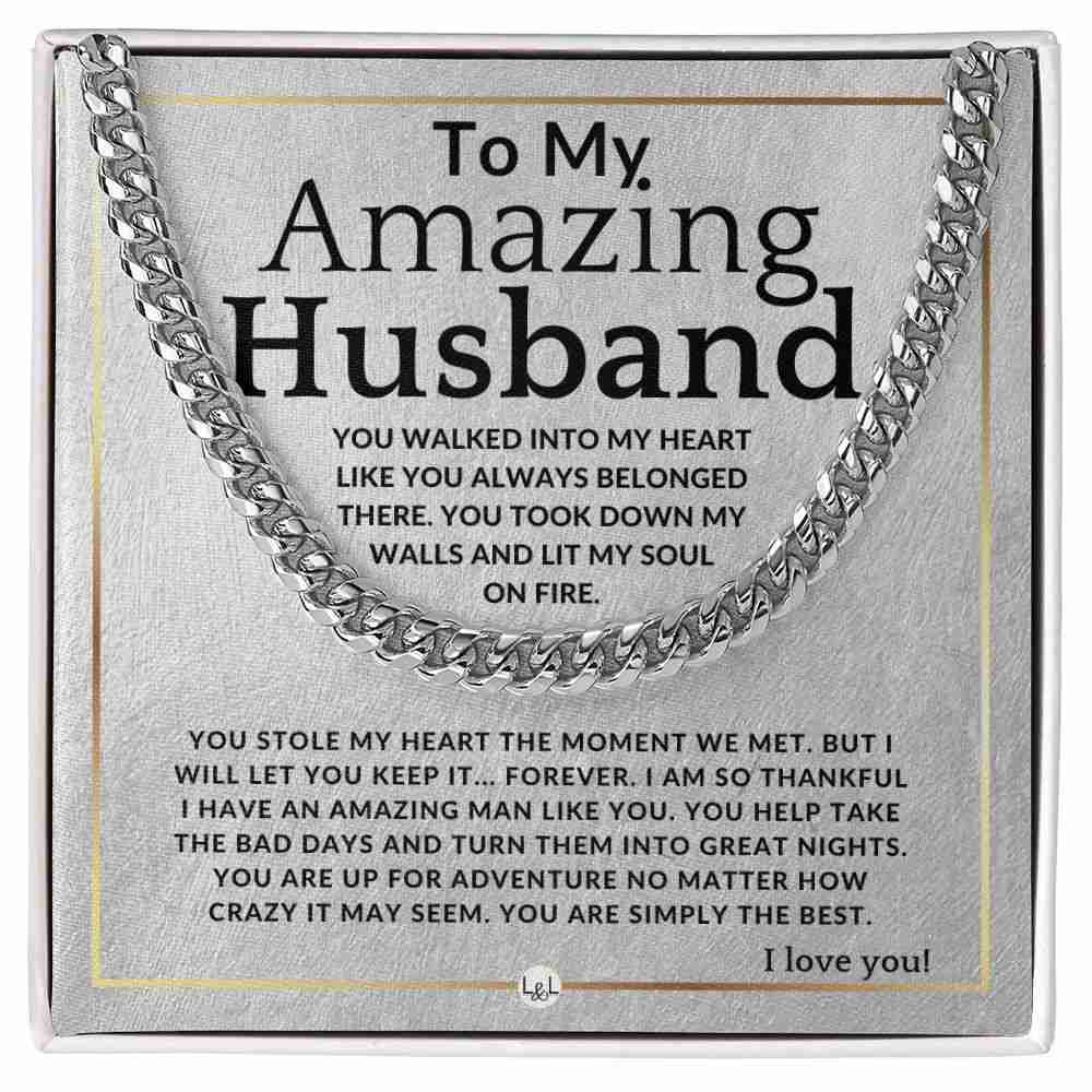 To My Husband - Simply The Best - Meaningful Gift Necklace for Him