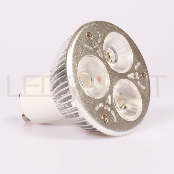 LEDQuant Dimmable GU10 6W LED Bulb - Warm White, Energy Efficient, 50W Halogen Replacement