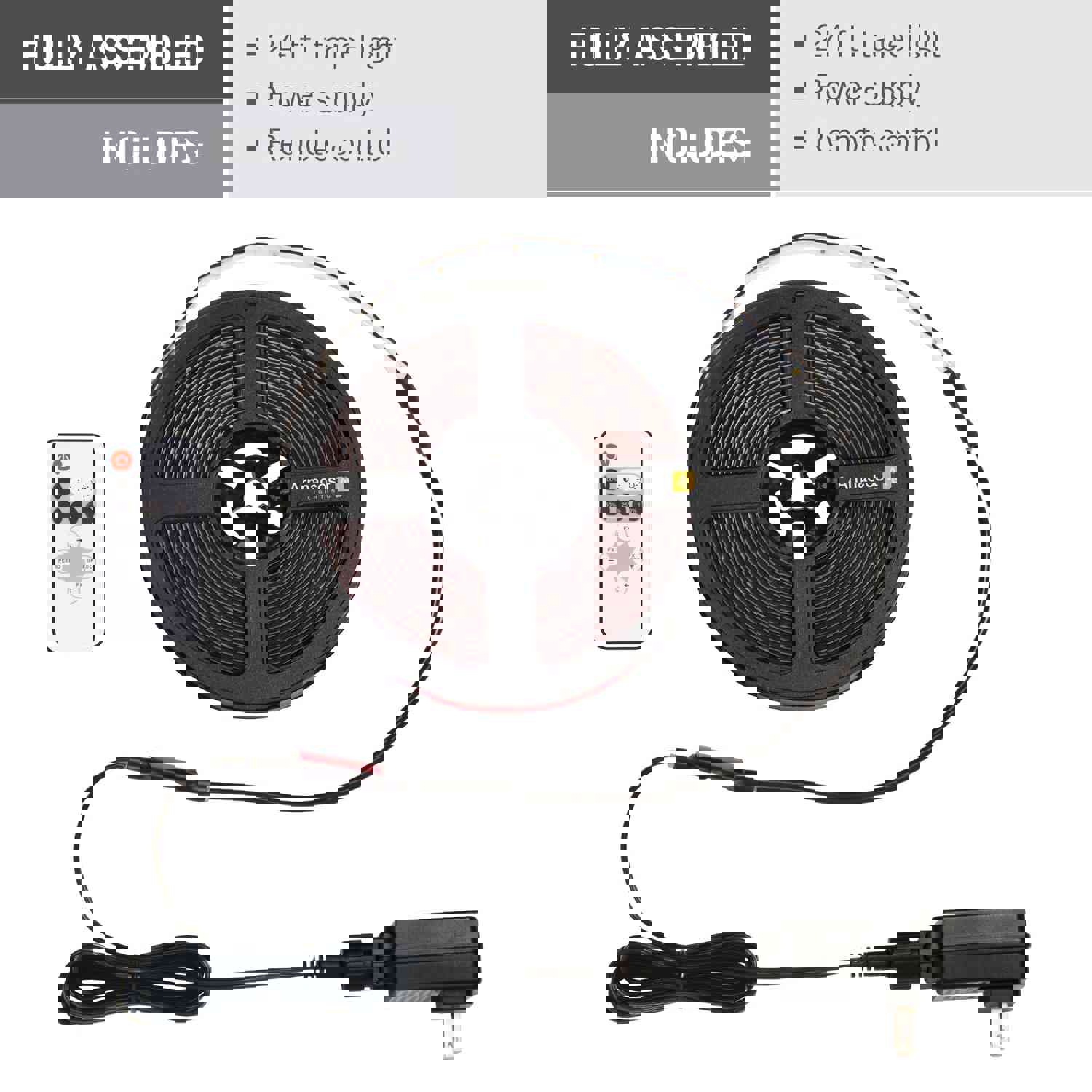 RibbonFlex Home White Indoor/Outdoor LED Strip Light Tape, 24V, 2600 Lumens, 24W, 3000K