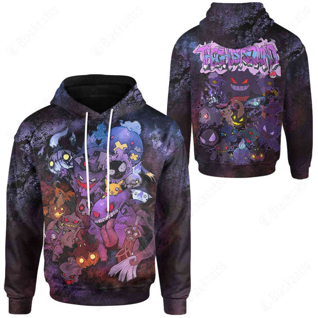 PKM Ghost Type Custom Hoodie Apparel