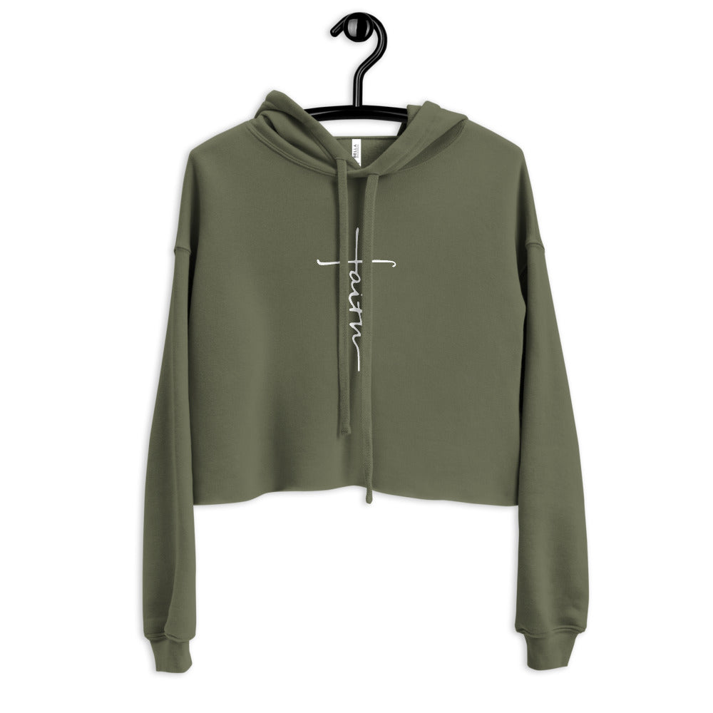 FAITH Cross - Crop Hoodie