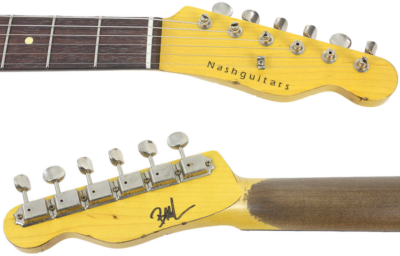 Nash T-63 Guitar, Surf Green, Medium Aging - Vintage Tele Model with Modern Features