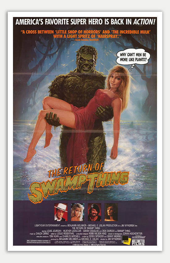 Return of Swamp Thing - 11 x 17 Movie Poster (1989 Reprint)