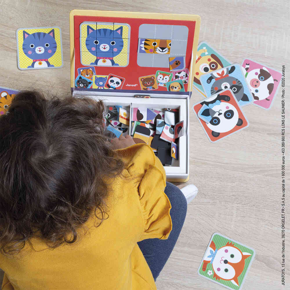 MAGNÉTIBOOK MIX & MATCH ANIMALS - 72 Magnetic Pieces for Creative Play