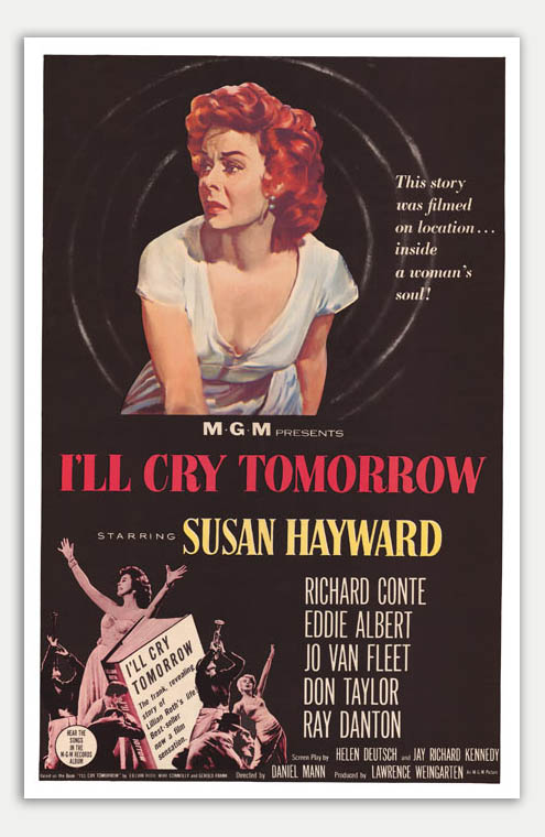 Ill Cry Tomorrow - 11 x 17 Movie Poster (1955 Reprint, Drama/Biography/Music)