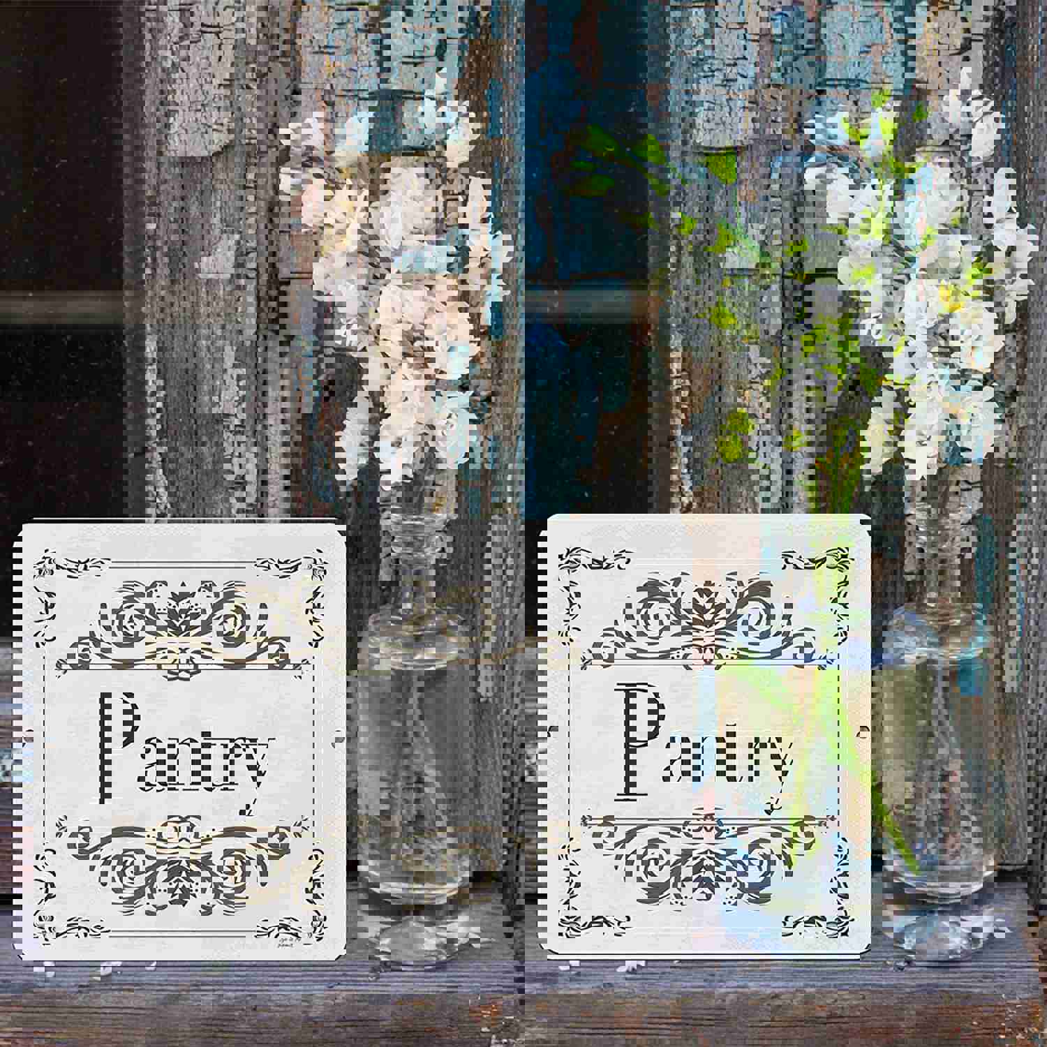 Decorative Pantry Metal Sign - Stylish Kitchen Wall Art Décor