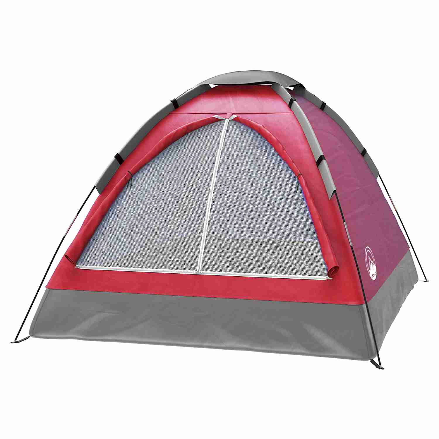2-Person Dome Tent for Camping by Wakeman Outdoors - Lightweight & Waterproof (Red)