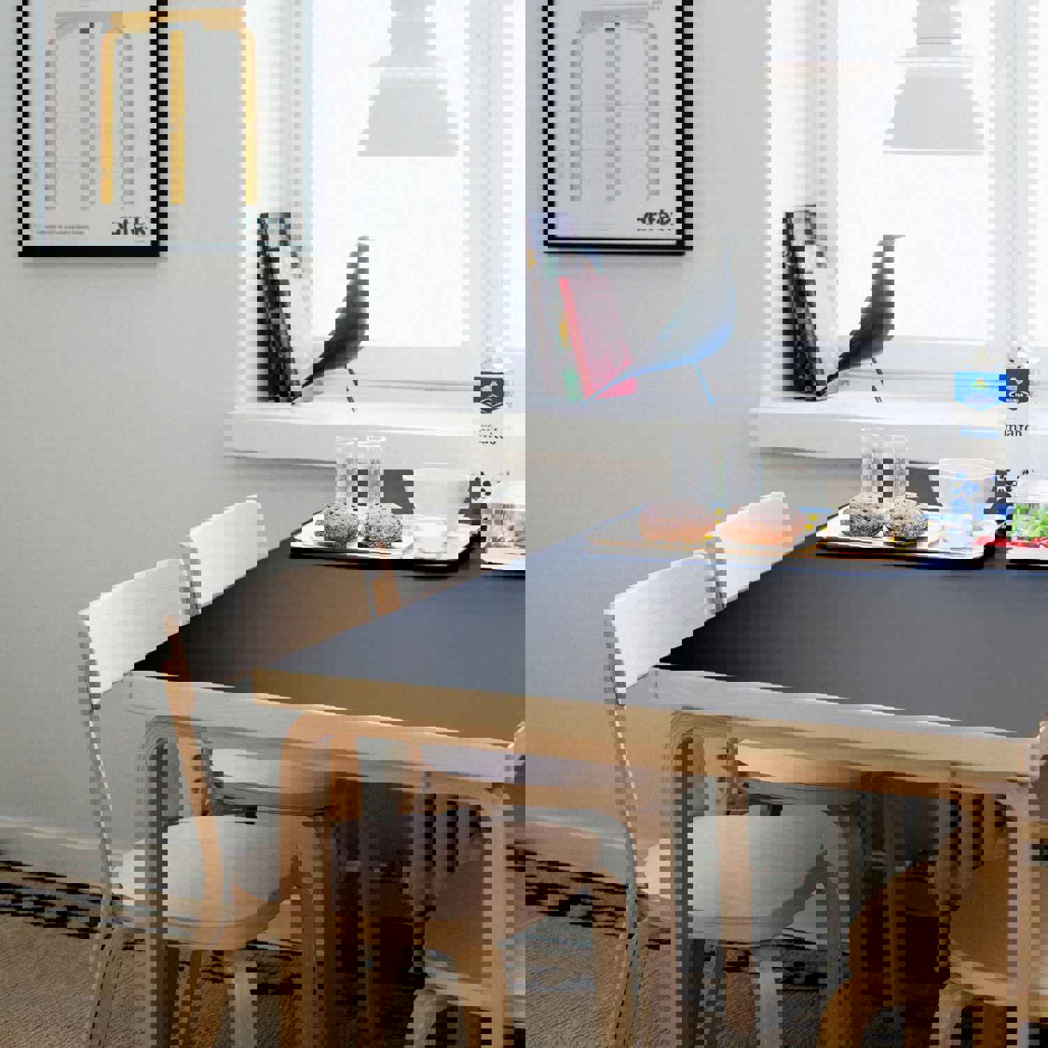 Artek Aalto Rectangular Dining Table 81B - Black