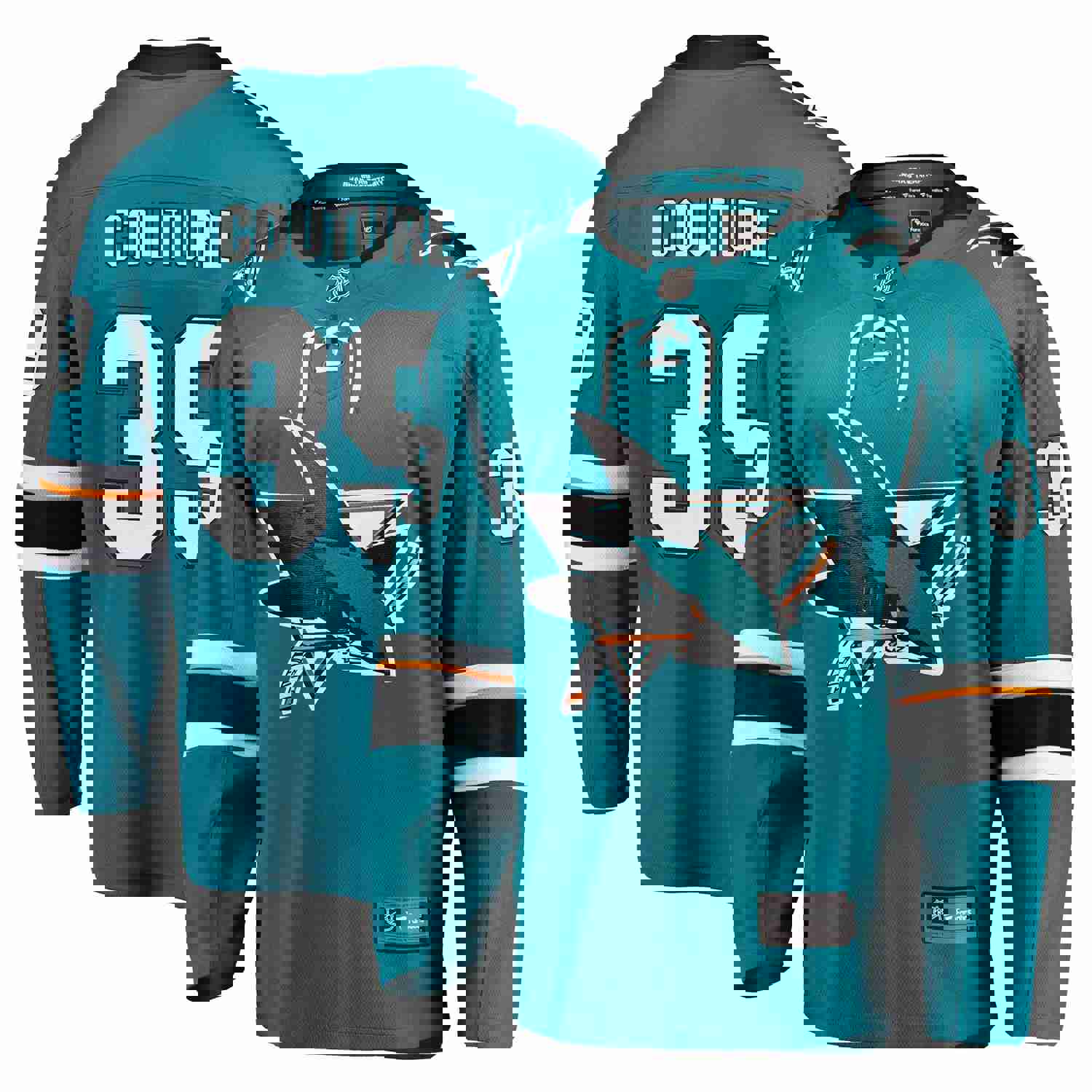 Logan Couture San Jose Sharks Fanatics Branded 2021/22 Home Premier Breakaway Player Jersey - Teal