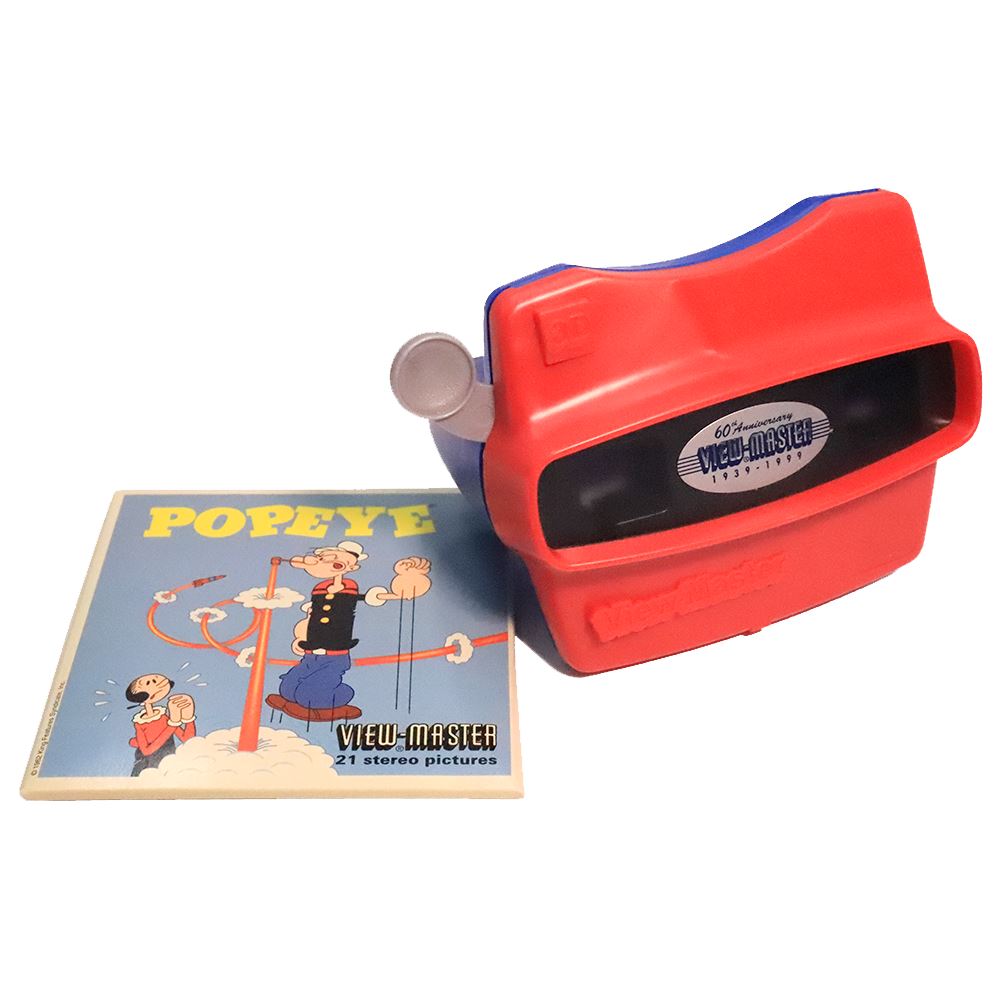 Popeye Gift Set - 60th Anniversary - Viewer and Popeye 3 Reel Set - Vintage/As New