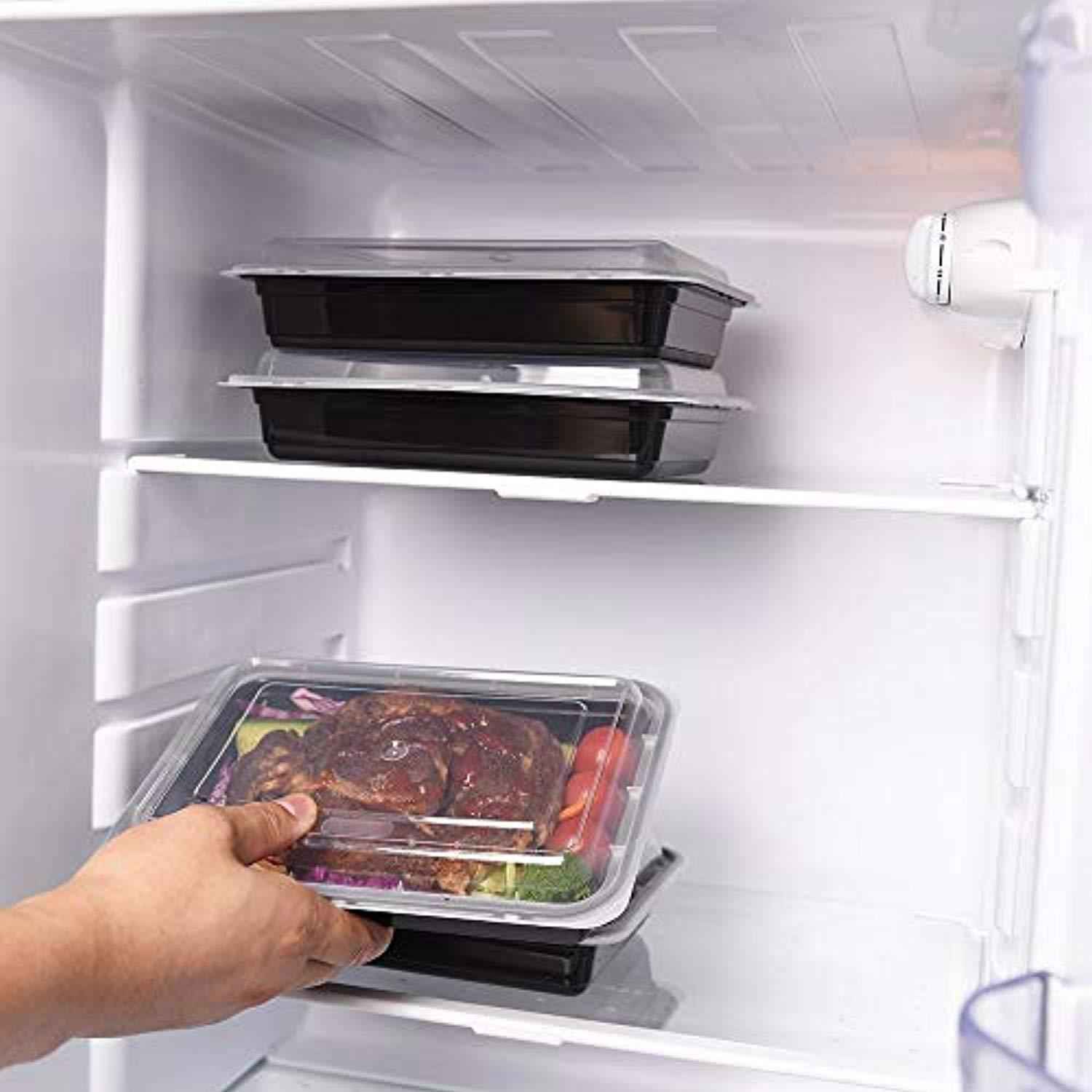 [30 Pack] Becozier Meal Prep Containers - Stackable Bento Lunch Box with Lids, FDA Approved, Freezer & Microwave Safe