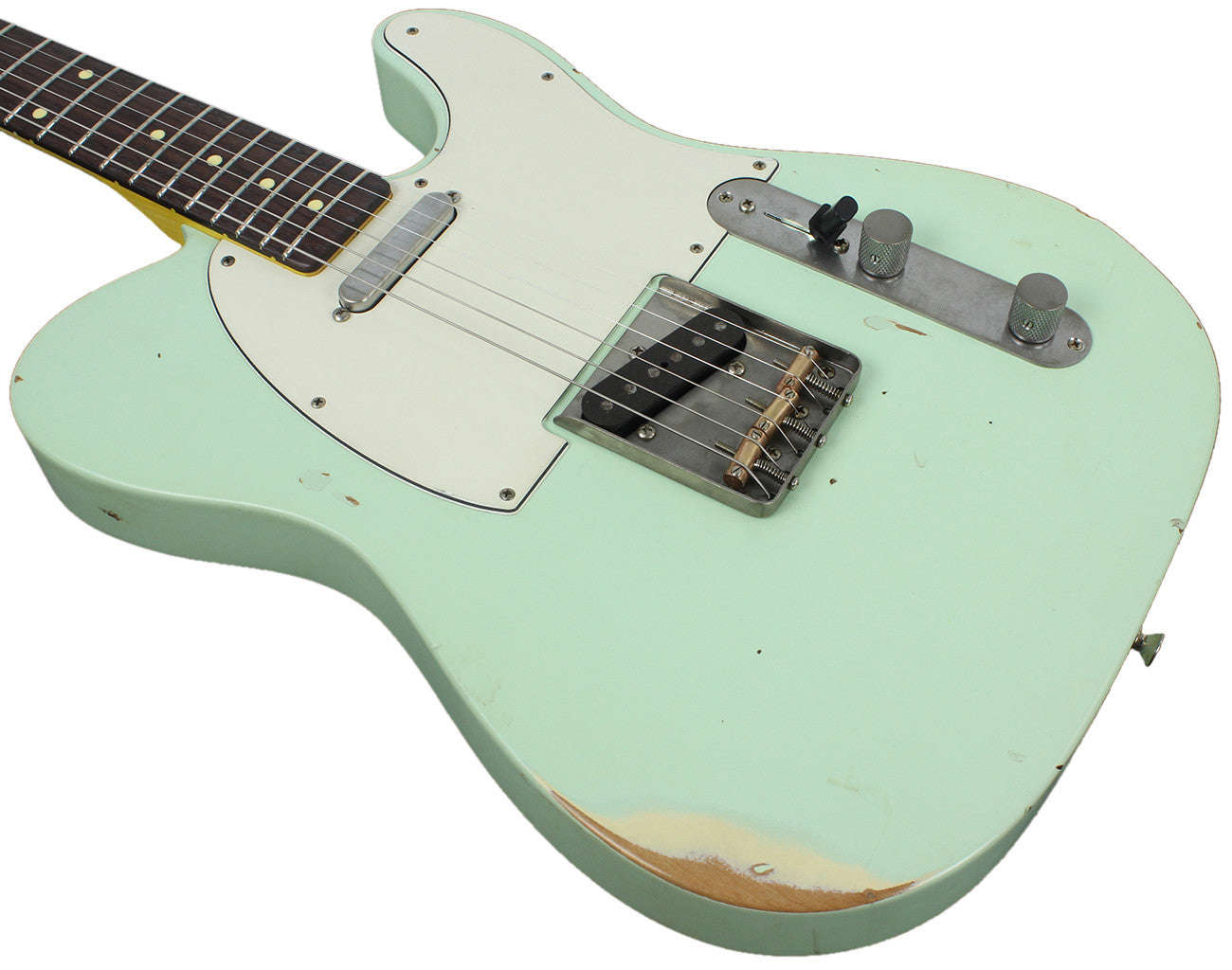 Nash T-63 Guitar, Surf Green, Medium Aging - Vintage Tele Model with Modern Features