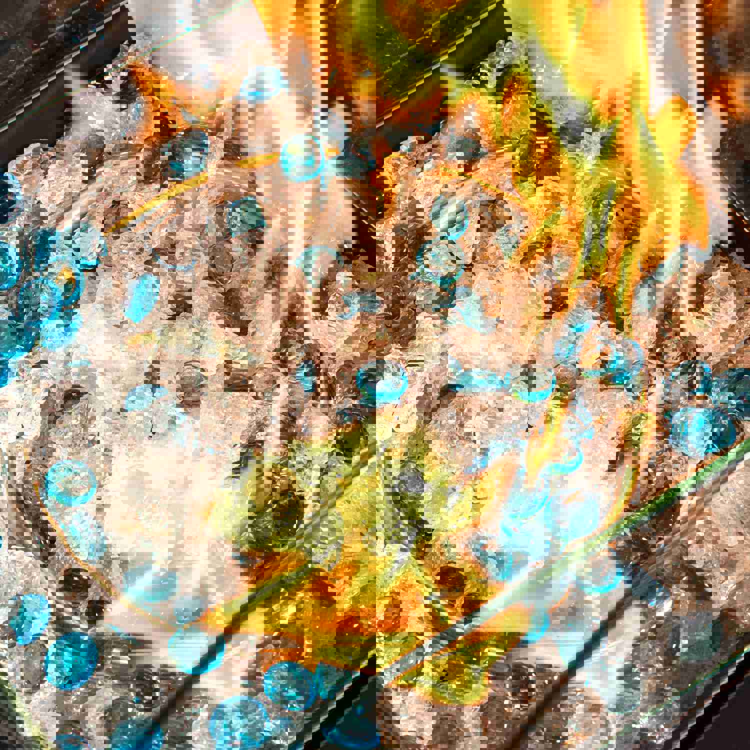 32inch Outdoor Propane Gas Fire Pit Table with Glass Rocks