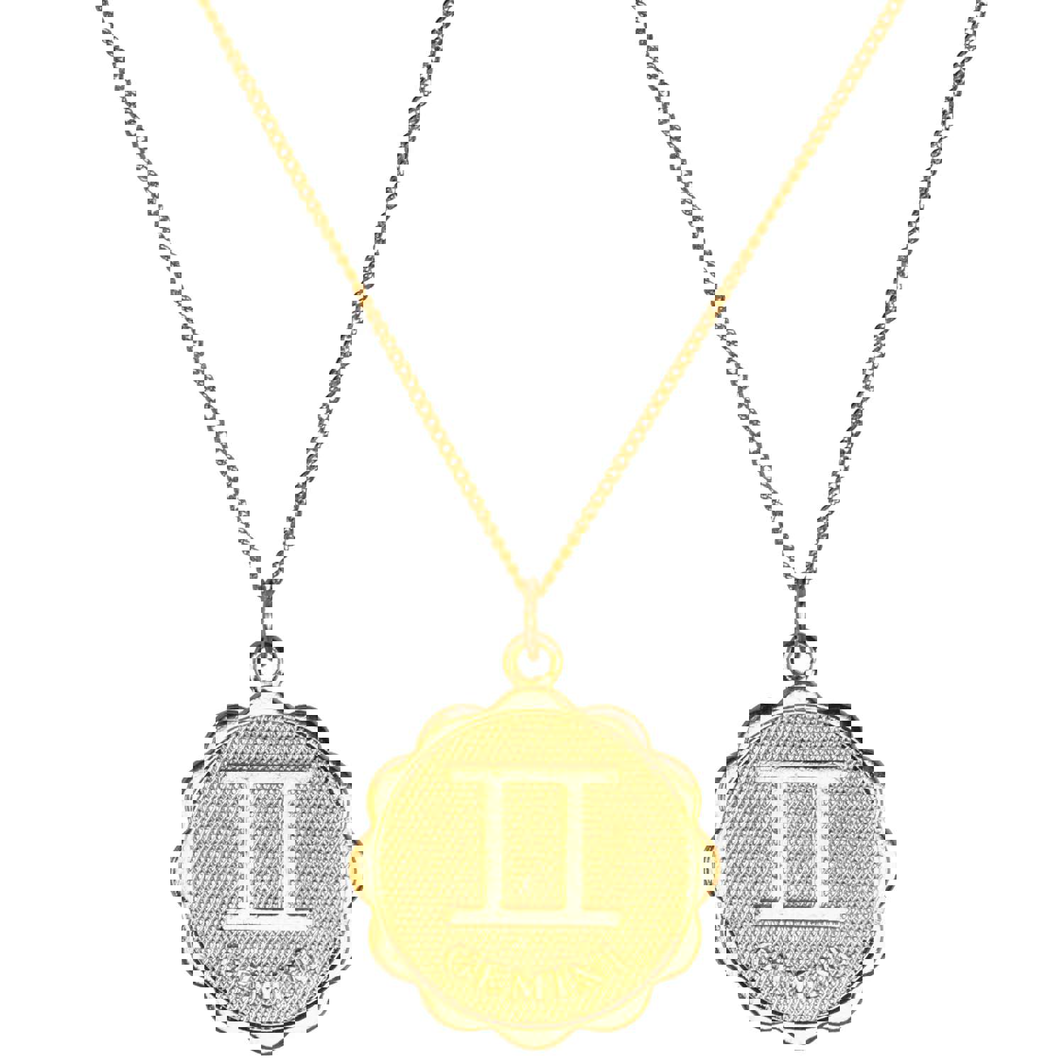 Zodiac Medallion Necklace - 14k Gold Filled with Extra Fine Link Chain
