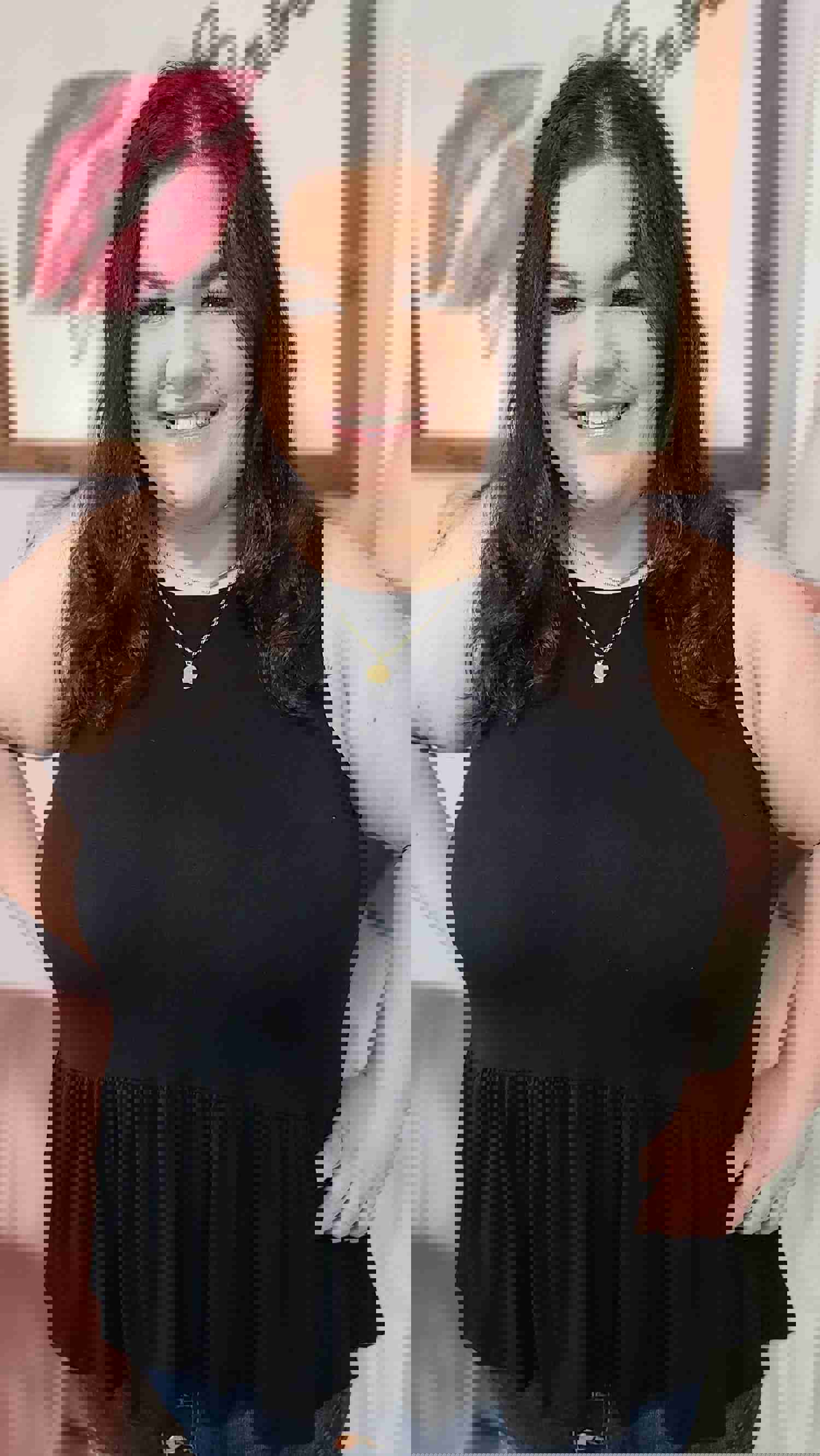 Cadence Ruffled Tank - Black *FINAL SALE