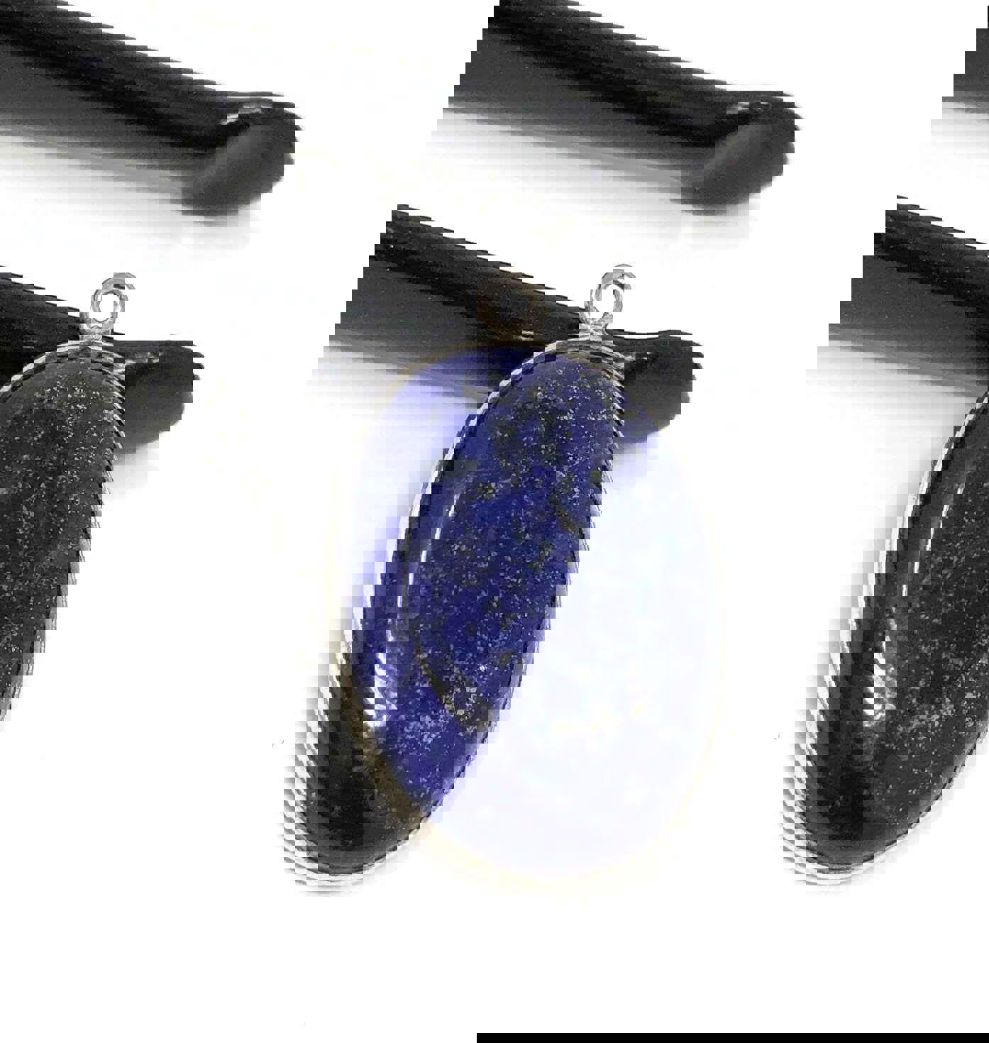 Sterling Silver Lapis Lazuli Charm for DIY Jewelry Making