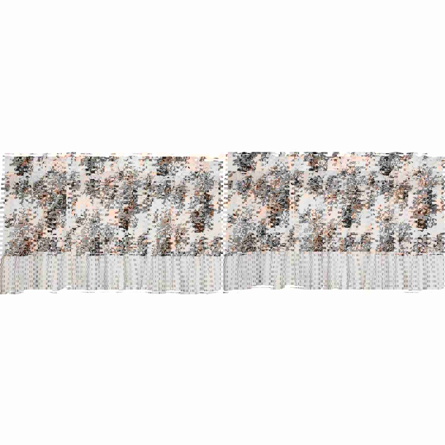 Annie Portabella Floral Ruffled Valance