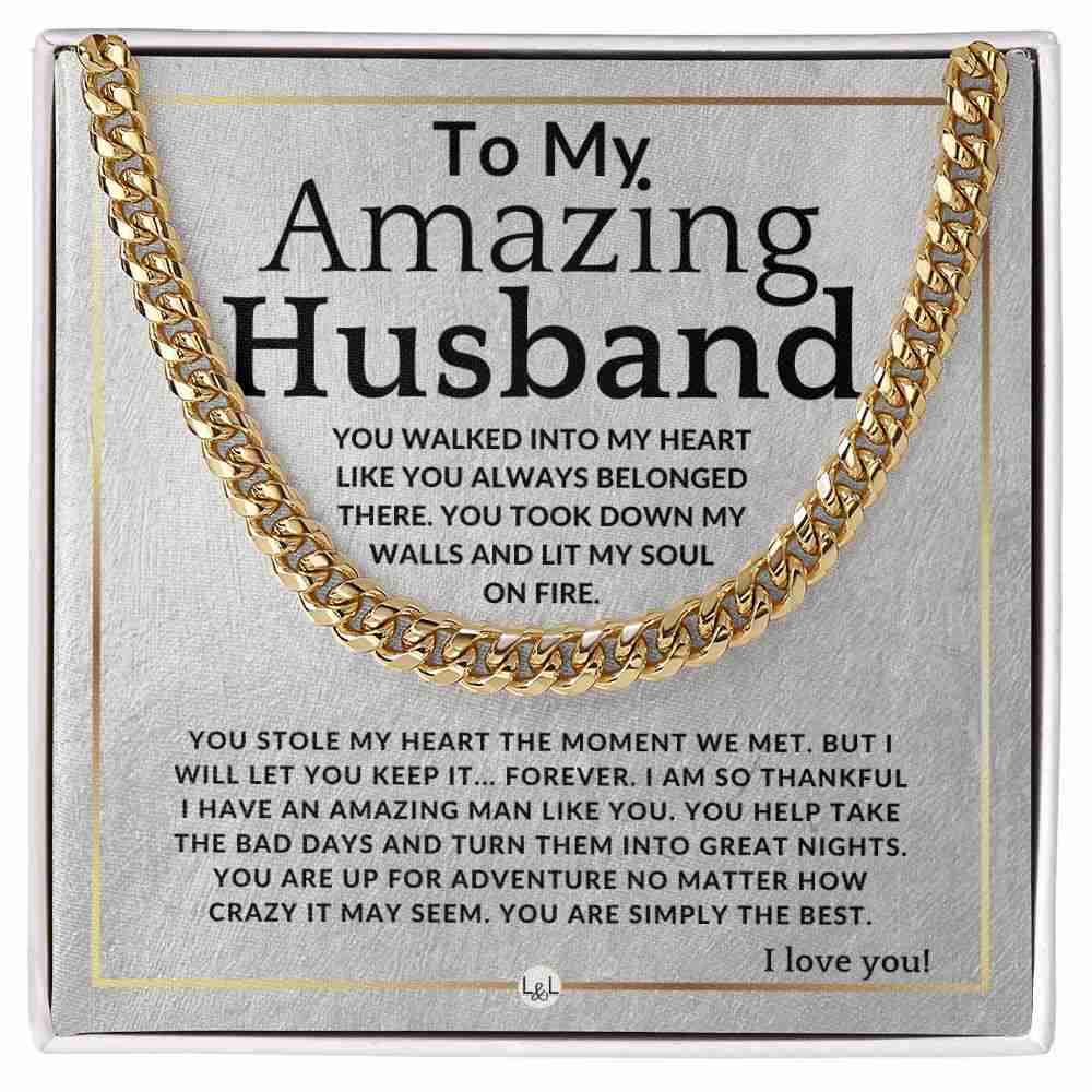 To My Husband - Simply The Best - Meaningful Gift Necklace for Him