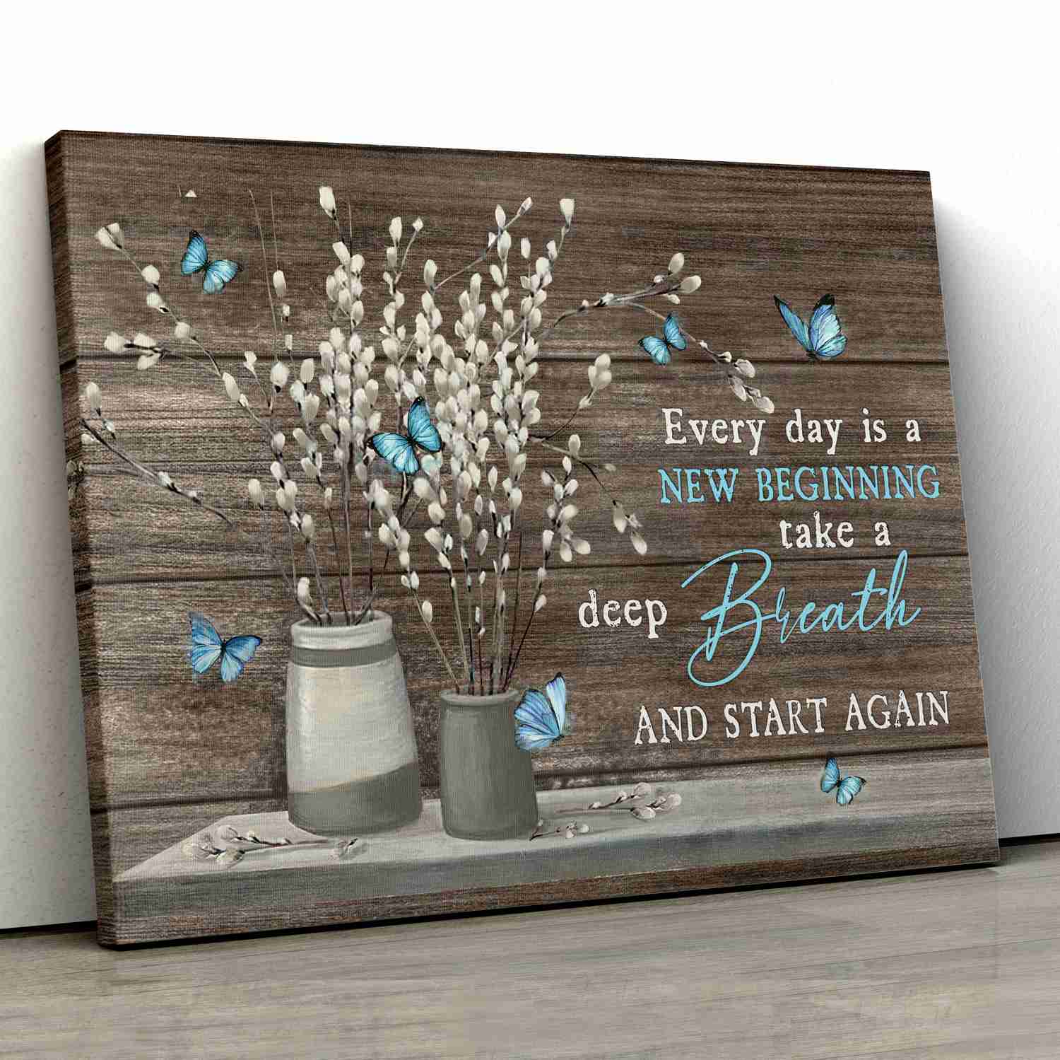 Everyday is a New Beginning Jesus Canvas Print - Wall Art