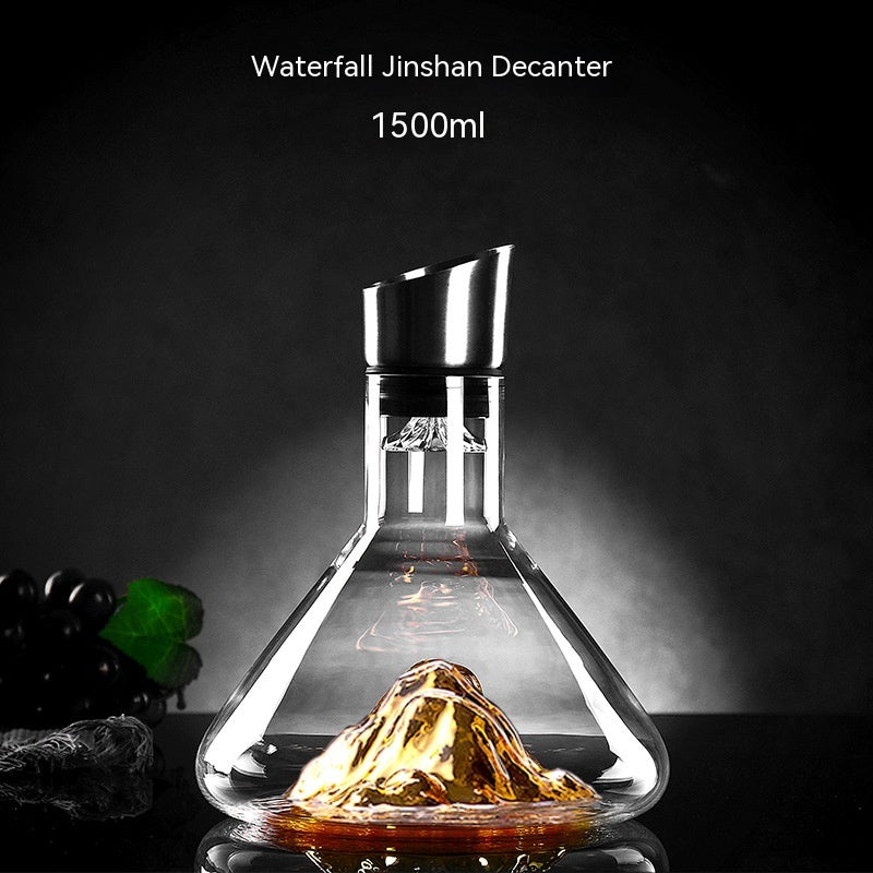 Iceberg Waterfall Wine Decanter - Elegant Kitchen Wine Accessory